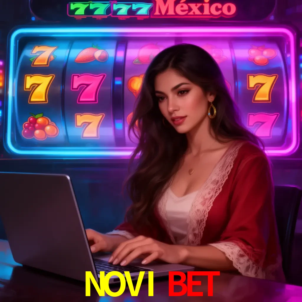 NOVI BET Slots - tragamonedas, RTP y control Tragamonedas NOVI BET con símbolos, saldo móvil y reglas de apuesta visibles